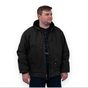 Polar King By Key Black Duck Parka Men's Premium Insulated Fleece